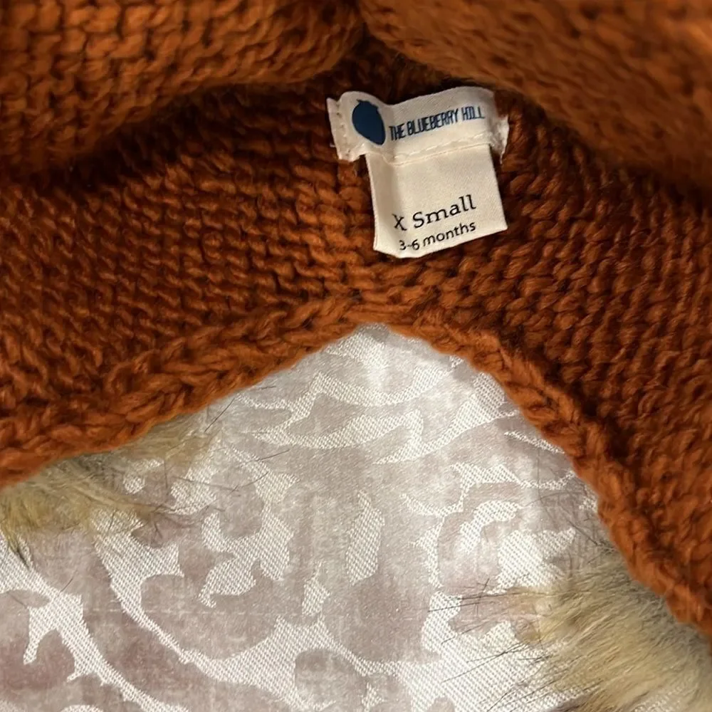 The Blueberry Hill lion hat size 3-6 months, cinnamon, NWOT - Picture 3 of 3